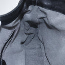 GUCCI Bamboo Hand Bag Leather 2way Black Gold Auth 155242-22