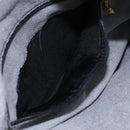 GUCCI Bamboo Hand Bag Leather 2way Black Gold Auth 155242-23