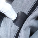 GUCCI Bamboo Hand Bag Leather 2way Black Gold Auth 155242-12