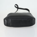 GUCCI Bamboo Hand Bag Leather 2way Black Gold 001 1577 Auth 155243-11