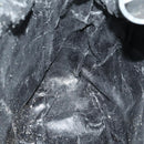 GUCCI Bamboo Hand Bag Leather 2way Black Gold 001 1577 Auth 155243-18