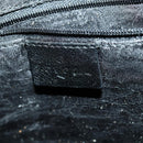 GUCCI Bamboo Hand Bag Leather 2way Black Gold 001 1577 Auth 155243-19