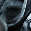 GUCCI Bamboo Hand Bag Leather 2way Black Gold 001 1577 Auth 155243-21