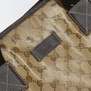 GUCCI GG Crystal Tote Bag Coated Canvas Brown 257298 Auth 155244-19