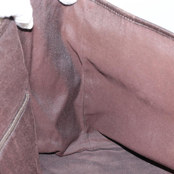 GUCCI GG Crystal Tote Bag Coated Canvas Brown 257298 Auth 155244