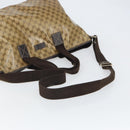 GUCCI GG Crystal Tote Bag Coated Canvas Brown 257298 Auth 155244-9