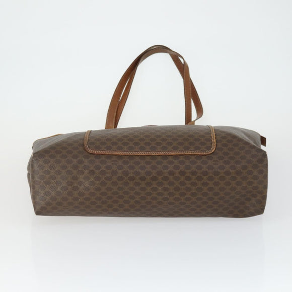 CELINE Bvlgari Salvatore Ferragamo Macadam Bag PVC 3 Set Brown Auth 155245
