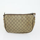 GUCCI GG Canvas GG Plus Sherry Line Bag PVC 3 Set Beige Navy Auth 155246-17