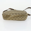 GUCCI GG Canvas GG Plus Sherry Line Bag PVC 3 Set Beige Navy Auth 155246-21