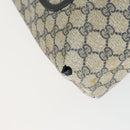 GUCCI GG Canvas GG Plus Sherry Line Bag PVC 3 Set Beige Navy Auth 155246-8