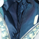 Christian Dior Trotter Honeycomb Canvas Bag PVC 2 Set Navy Beige Auth 155247-10