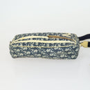 Christian Dior Trotter Honeycomb Canvas Bag PVC 2 Set Navy Beige Auth 155247-7