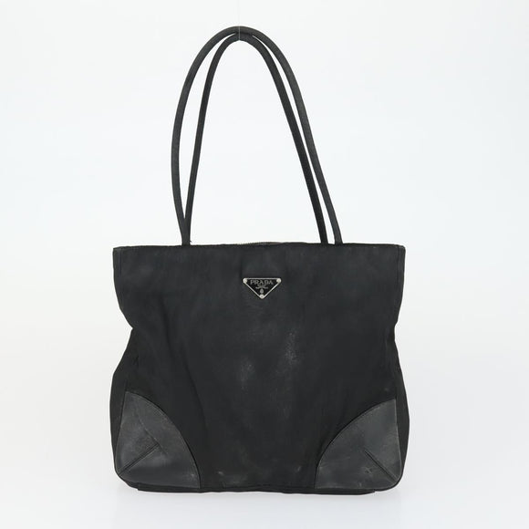 PRADA Bag Nylon 2 Set Black Auth 155249