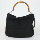 GUCCI Bag Leather Canvas Suede 5 Set Brown Black Auth 155250-14