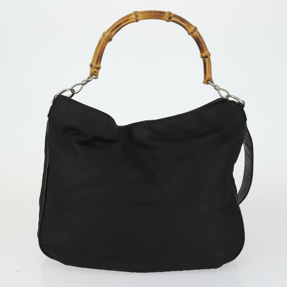 GUCCI Bag Leather Canvas Suede 5 Set Brown Black Auth 155250