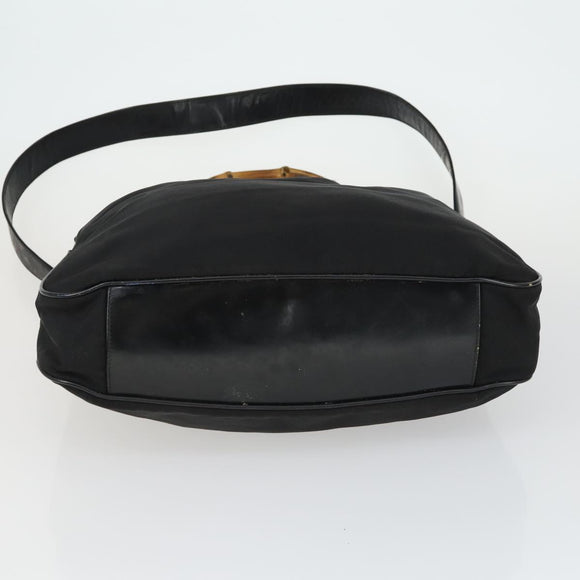 GUCCI Bag Leather Canvas Suede 5 Set Brown Black Auth 155250