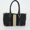 GUCCI Bag Leather Canvas Suede 5 Set Brown Black Auth 155250-19