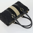 GUCCI Bag Leather Canvas Suede 5 Set Brown Black Auth 155250-21