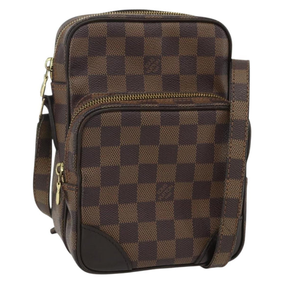 LOUIS VUITTON Damier Ebene Amazon Shoulder Bag SPO N48074 LV Auth 155271V