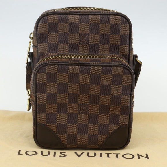 LOUIS VUITTON Damier Ebene Amazon Shoulder Bag SPO N48074 LV Auth 155271V