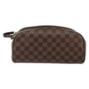 LOUIS VUITTON Damier Ebene Trousse Toilette King Size Pouch N47527 Auth 155272-13