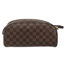 LOUIS VUITTON Damier Ebene Trousse Toilette King Size Pouch N47527 Auth 155272-2