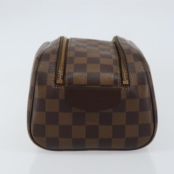 LOUIS VUITTON Damier Ebene Trousse Toilette King Size Pouch N47527 Auth 155272