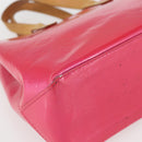 LOUIS VUITTON Monogram Vernis Reade PM Bag Fuchsia Pink M91221 LV Auth 155277-11