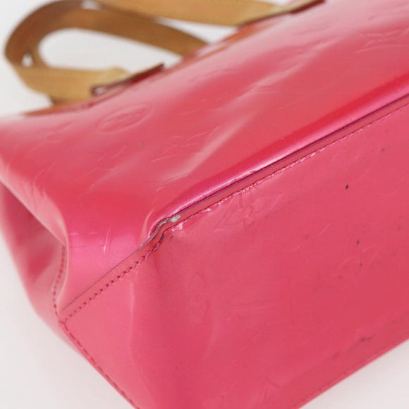 LOUIS VUITTON Monogram Vernis Reade PM Bag Fuchsia Pink M91221 LV Auth 155277