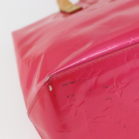 LOUIS VUITTON Monogram Vernis Reade PM Bag Fuchsia Pink M91221 LV Auth 155277