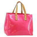 LOUIS VUITTON Monogram Vernis Reade PM Bag Fuchsia Pink M91221 LV Auth 155277-1