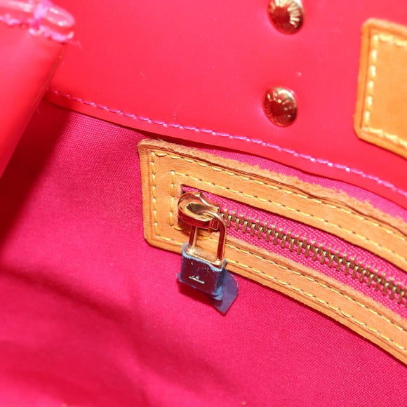 LOUIS VUITTON Monogram Vernis Reade PM Bag Fuchsia Pink M91221 LV Auth 155277