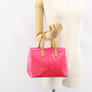 LOUIS VUITTON Monogram Vernis Reade PM Bag Fuchsia Pink M91221 LV Auth 155277-23