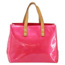 LOUIS VUITTON Monogram Vernis Reade PM Bag Fuchsia Pink M91221 LV Auth 155277-2
