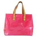LOUIS VUITTON Monogram Vernis Reade PM Bag Fuchsia Pink M91221 LV Auth 155277-3