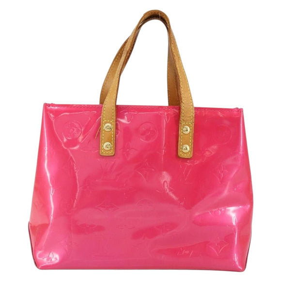 LOUIS VUITTON Monogram Vernis Reade PM Bag Fuchsia Pink M91221 LV Auth 155277