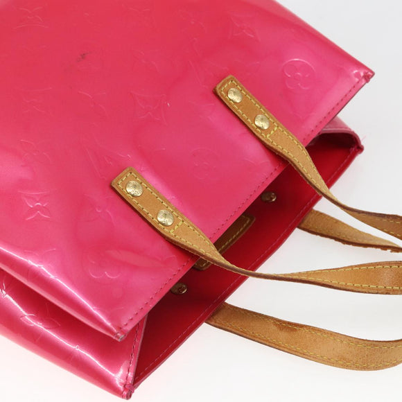 LOUIS VUITTON Monogram Vernis Reade PM Bag Fuchsia Pink M91221 LV Auth 155277