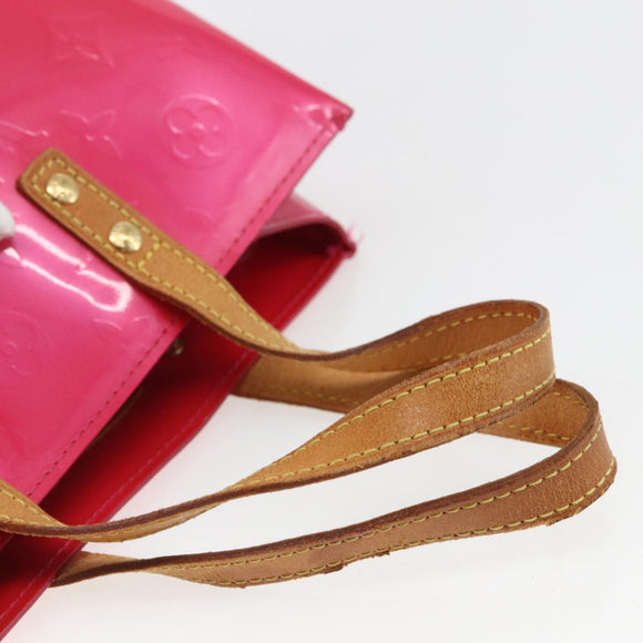 LOUIS VUITTON Monogram Vernis Reade PM Bag Fuchsia Pink M91221 LV Auth 155277