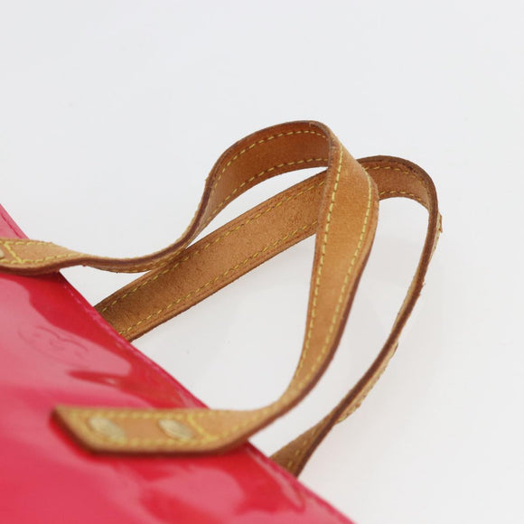 LOUIS VUITTON Monogram Vernis Reade PM Bag Fuchsia Pink M91221 LV Auth 155277