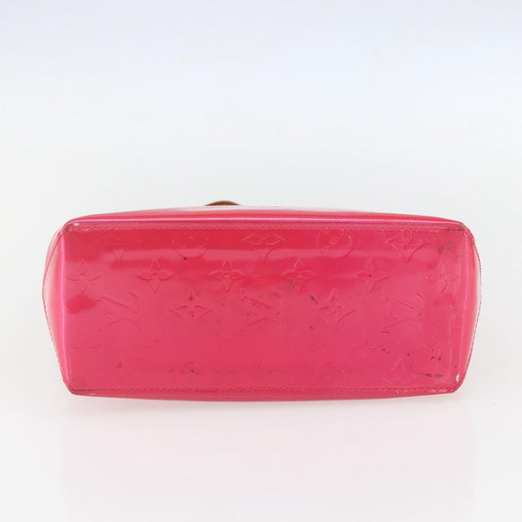LOUIS VUITTON Monogram Vernis Reade PM Bag Fuchsia Pink M91221 LV Auth 155277