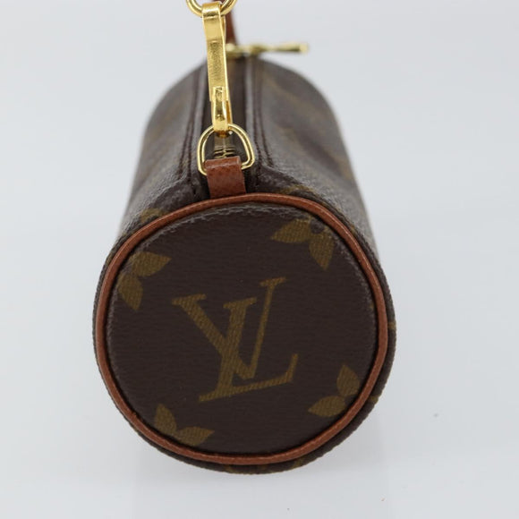 LOUIS VUITTON Monogram Papillon Pouch LV Auth 155280