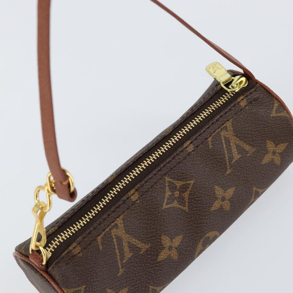 LOUIS VUITTON Monogram Papillon Pouch LV Auth 155281M