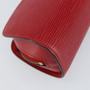 LOUIS VUITTON Epi Dauphine PM Pouch Castilian Red M48447 LV Auth 155284-15