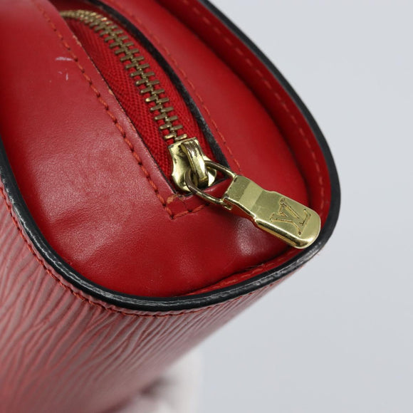 LOUIS VUITTON Epi Dauphine PM Pouch Castilian Red M48447 LV Auth 155284