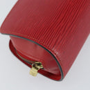 LOUIS VUITTON Epi Dauphine PM Pouch Castilian Red M48447 LV Auth 155284-8