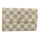 LOUIS VUITTON Damier Azur Portefeuille Alexandra Wallet N63068 LV Auth 155285-1