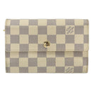 LOUIS VUITTON Damier Azur Portefeuille Alexandra Wallet N63068 LV Auth 155285-13