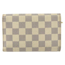 LOUIS VUITTON Damier Azur Portefeuille Alexandra Wallet N63068 LV Auth 155285-2