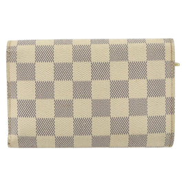 LOUIS VUITTON Damier Azur Portefeuille Alexandra Wallet N63068 LV Auth 155285 - 0