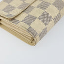 LOUIS VUITTON Damier Azur Portefeuille Alexandra Wallet N63068 LV Auth 155285-14